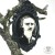 Naszyjnik gotycki kamea Edgar Allan Poe w czarnej bazie